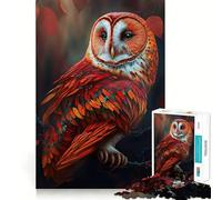 Puzzle a forma di gufo per ragazzi, 1000 pezzi, gioco di logica stimolante, silenzioso, con bordi netti, regalo elegante (38x52cm)