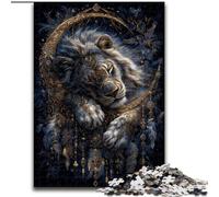 Puzzle a forma di leone acchiappasogni per adolescenti, 1000 puzzle, giocattoli avvincenti che stimolano l'intelligenza cerebrale, regali di compleanno per bambini dai 14 anni in su (50x75cm)