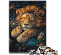 Puzzle a forma di leone con rete acchiappasogni, 2000 pezzi per adulti, gioco educativo, giocattolo, ideale come regalo per tutta la famiglia (70x100cm)