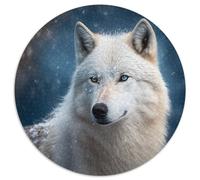 Puzzle a forma di lupo per adulti, puzzle da 1000 pezzi impegnativi, divertente da realizzare in famiglia, perfetto per compleanni e feste, 67,5x67,5 cm.