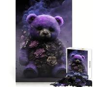 Puzzle a forma di orsacchiotto non morto per adolescenti, 1000 pezzi, migliora la memoria, morbido, divertente, tagliato al laser, regalo premuroso (38x26cm)