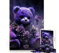 Puzzle a forma di orsacchiotto non morto per adolescenti, 1000 pezzi, migliora la memoria, morbido, divertente, tagliato al laser, regalo premuroso (50x75cm)