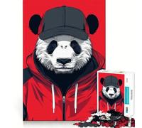Puzzle a forma di panda per adulti, 1000 pezzi, gioco di abilità mentale, assemblaggio lento e divertente, regalo perfetto (50x75cm)