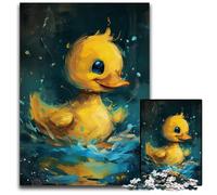 Puzzle a forma di paperella gialla, 1000 pezzi, per adulti, attività per famiglie, decorazioni fai da te per la casa, regalo di Natale, 26X38CM/10,23x14,96 pollici.