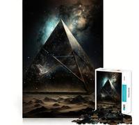 Puzzle a forma di piramide spaziale da 1000 pezzi per adolescenti, ideale per migliorare la memoria, creare un'atmosfera rilassante e confortevole, perfetto come regalo festivo (38x26cm)