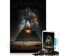 Puzzle a forma di piramide spaziale da 1000 pezzi per ragazzi, gioco di puzzle per allenare la mente, gioco di gruppo, arte da assemblare, regalo classico (50x75cm)