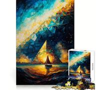 Puzzle a forma di piramide triangolare per ragazzi, 1000 pezzi, divertente e rilassante, con bordi precisi, un regalo perfetto (50x75cm)