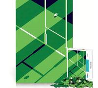 Puzzle a forma di porta da rugby per ragazzi, 1000 pezzi, gioco per allenare la mente, rilassante, artistico, da assemblare, (38x52cm)