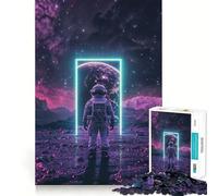Puzzle a forma di portale spaziale da 1000 pezzi per adulti, gioco intelligente, divertimento per tutta la famiglia, taglio preciso, opera d'arte (38x52cm)