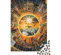 Puzzle a forma di riccio per adulti e bambini, 1000 pezzi, sfida impossibile, gioco educativo, decorazione da parete, regalo di compleanno, rompicapo per la mente, età 14+, 75x50 cm/1000 pezzi