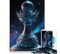 Puzzle a forma di sfera spaziale decorata, 1000 pezzi, per adulti, gioco di concentrazione e svago, ideale per la casa, con bordi netti, regalo perfetto per Babbo Natale (50x75cm)