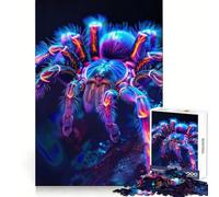 Puzzle a forma di tarantola al neon da 1000 pezzi per adolescenti, ideale per rafforzare la memoria, alleviare la tensione, con bordi di qualità, regalo di Natale (38x26cm)