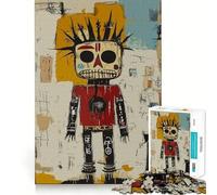 Puzzle a forma di teschio in peluche da 1000 pezzi per adulti e ragazzi, ideale per migliorare la memoria, per un relax leggero e piacevole, con tagli netti e un regalo adorabile 38x26cm