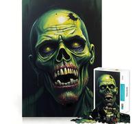 Puzzle a forma di volto di zombie da 1000 pezzi,gioco di logica divertente,design a incastro perfetto, riunioni di famiglia (50x75cm)