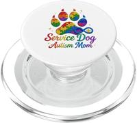 Puzzle a forma di zampa arcobaleno per cani con autismo PopSockets PopGrip per MagSafe
