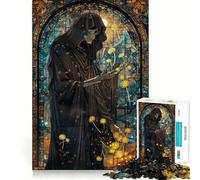 Puzzle a incastro con teschio e dente di leone per adulti, 1000 pezzi, gioco di logica mentale, rilassante e divertente, taglio solido, calda sorpresa (38x52cm)