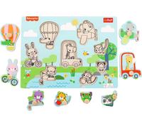 Puzzle a incastro in legno Fisher-Price animali, 8 pezzi