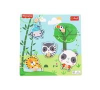 Puzzle a incastro in legno FISHER-PRICE giungla, 5 pezzi
