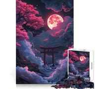 Puzzle a incastro Neon Torii Gate Nightscape per adolescenti, 1000 pezzi, gioco per allenare la mente, attività artistica da fare a casa, (50x75cm)