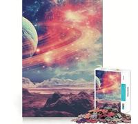 Puzzle a incastro "Spazio, Pianeti e Collage" per ragazzi, 1000 pezzi, gioco di logica e abilità, rilassante, taglio preciso, regalo perfetto (50x75cm)