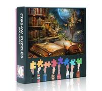 Puzzle a libro per adulti, 1000 pezzi, difficile difficile da sfidare per la famiglia, puzzle fantasy, 27,5 x 19,7 pollici, puzzle per le donne