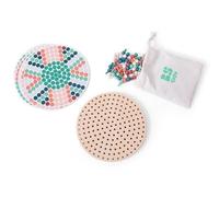 Puzzle a mosaico con funghi di legno