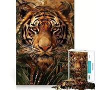 Puzzle a mosaico con tigre per adulti, 1000 pezzi, rompicapo, passatempo per la casa, assemblaggio di immagini, regalo memorabile 50x75cm