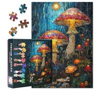 Puzzle a mosaico di funghi magici Jigsaw come regalo per amici, famiglia, 1000 pezzi di decompressione Jigsaw puzzle divertenti funghi puzzle per adulti decorazione della casa 50 cm x 70 cm
