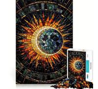 Puzzle a mosaico "Eclissi solare" per ragazzi, 1000 pezzi, gioco di logica, lento, divertente, taglio perfetto, sorpresa di compleanno (50x75cm)