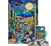Puzzle a mosaico Mezzanotte Dune da 1000 pezzi per ragazzi ideale per il divertimento in famiglia e per l'interazione genitore-figlio compleanno e Natale 38x52cm