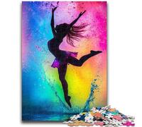 Puzzle a olio con ballerina per adulti, 1000 pezzi, giochi divertenti, decorazione da parete, regali unici per compleanno e Natale, 26x38cm