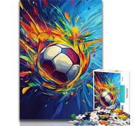 Puzzle a olio di calcio per adolescenti, puzzle da 1000 pezzi, giochi divertenti, ogni pezzo è unico - gioco divertente e stimolante per tutta la famiglia (50x75cm)