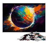 Puzzle a olio di pallavolo per adulti, 1000 pezzi, regalo perfetto per familiari e amici, adatto dai 14 anni in su, 50x75CM/19,68x29,52 pollici.