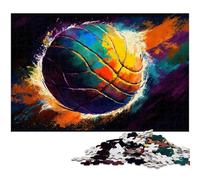 Puzzle a olio di pallavolo per adulti, puzzle in cartone da 1000 pezzi per adulti, rompicapo impegnativo per adolescenti, divertimento per serate di gioco in famiglia 26X38CM/10,23x14,96 pollici