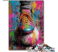 Puzzle a olio raffigurante il calcio, 1000 pezzi, per adolescenti, giocattoli che creano dipendenza, sfida all'intelligenza cerebrale, regali di compleanno per bambini dai 14 anni in su (50x75cm)