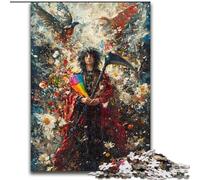 Puzzle a olio raffigurante la morte, per adulti, 1000 pezzi, un'offerta difficile e stimolante, un regalo per tutta la famiglia (50x75cm)