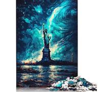 Puzzle a olio raffigurante la Statua della Libertà per adulti, puzzle impegnativi e stimolanti per adulti, per ragazzi e ragazze, 1500 pezzi (85x57 cm)