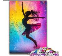 Puzzle a olio raffigurante una ballerina di danza classica per adulti e ragazzi, 2000 pezzi, giocattolo educativo antistress, ideale come regalo per tutta la famiglia (70x100cm)
