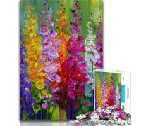 Puzzle a olio raffigurante una campanula per adulti, aiuta il cervello a esercitare i giocattoli avvincenti per coltivare la pazienza e l'interazione genitore-figlio, 50x75cm