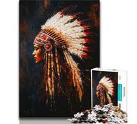 Puzzle a olio raffigurante una principessa indiana per adolescenti, 1000 pezzi, giocattoli educativi per l'apprendimento, giochi per famiglie, regalo di compleanno, regali (38x26cm)