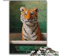 Puzzle a olio raffigurante una tigre, 2000 pezzi, per adolescenti dai 14 anni in su, rompicapo per famiglie, regali di compleanno per Natale (70x100cm)