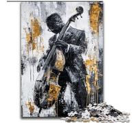 Puzzle a olio raffiguranti la chitarra che suona per adolescenti, 1000 pezzi, adatti a bambini dai 14 anni in su, per il divertimento in famiglia tutta la famiglia (50x75cm)