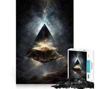 Puzzle a piramide spaziale da 1000 pezzi per ragazzi, stimola la memoria, favorisce la calma e il relax, con taglio di alta qualità, un regalo speciale (38x52cm)
