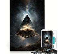 Puzzle a piramide spaziale per adulti, 1000 pezzi, stimola la memoria, gioco di gruppo, assemblaggio, sorpresa di Natale (50x75cm)