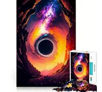 Puzzle a portale arancione per ragazzi, 1000 pezzi, gioco di logica e abilità, rilassante, taglio preciso, regalo di Babbo Natale (38x52cm)