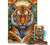 Puzzle a righe "Splendore" per adulti, 1000 pezzi, gioco intelligente, divertimento casual, taglio preciso, regalo artistico 38x52cm