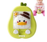 Puzzle a scorrevoli, design a forma di animale 3D, 12x3x16 cm, palla puzzle con animali, rompicapo rompicapo, struttura a binario rotante liscio, per bambini regalo viaggio in classe