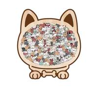 Puzzle A Soggetto Cani - Selbstklebende Aufkleber mit Tier Motiven in 3D Optik,Puzzle in Legno,Per Bambini, Ragazzi, Natale, Famiglia, Amanti, Donne, Spiaggia, E Auto