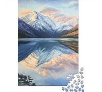 Puzzle a specchio del lago di montagna, 1000 pezzi, per adulti, di alta qualità