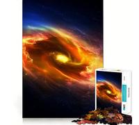 Puzzle a spirale galassia stelle di fuoco 1000 pezzi per adolescenti Giocattolo di pensiero Divertimento condiviso Bordo preciso Articolo di Babbo Natale 50x75cm